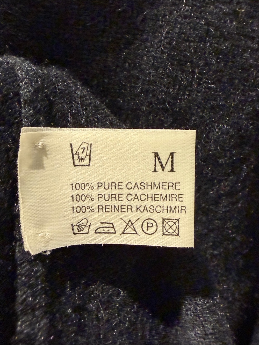 HAWICK Cashmere Scotland Charcoal Gray Cashmere Knit Top Minimalist Luxury - Picture 4 of 6
